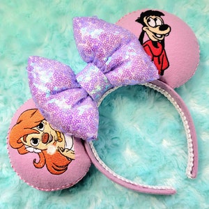 Max & Roxanne Embroidery Ears, Goofy Movie