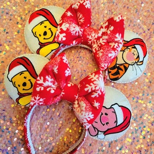 Winnie the Pooh and Friends Christmas Embroidery Ears
