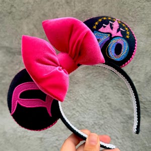 70th Celebration Embroidery Mouse Ears