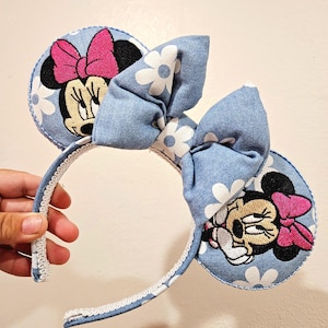 Minnie Denims Embroidery Mouse Ears