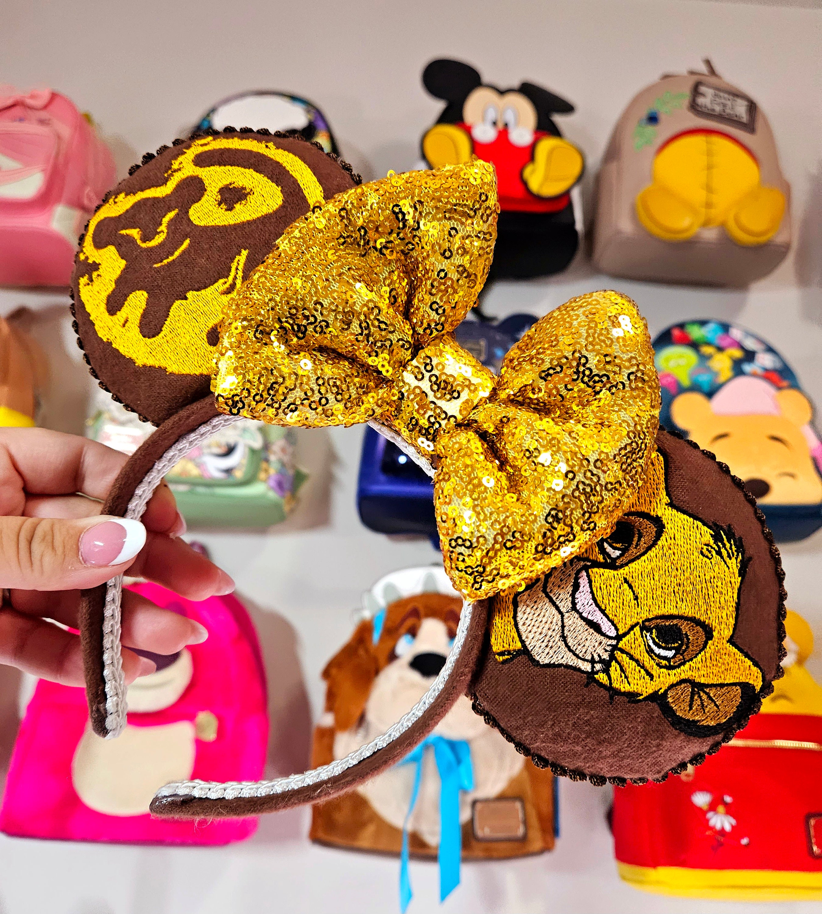 Lion King Embroidery Mouse Ears - Etsy display picture 1