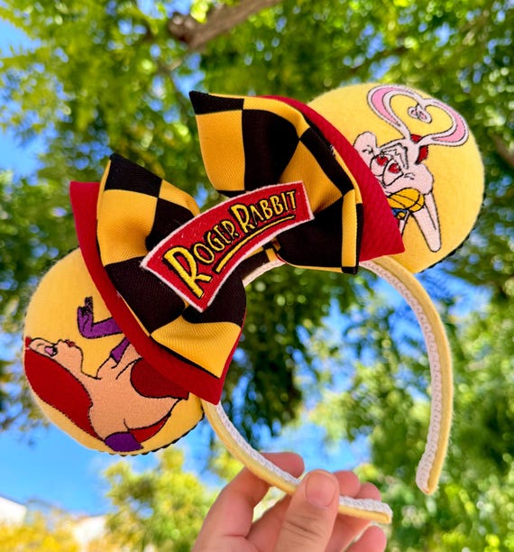 Roger Rabbit & Jessica Toon Embroidery Mouse Ears