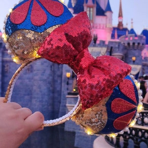 Snow White L.E.D Ears, Mouse Ears