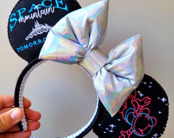 Space Mountain Embroidery Mouse Ears