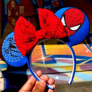 Spiderman Embroidery Mouse Ears