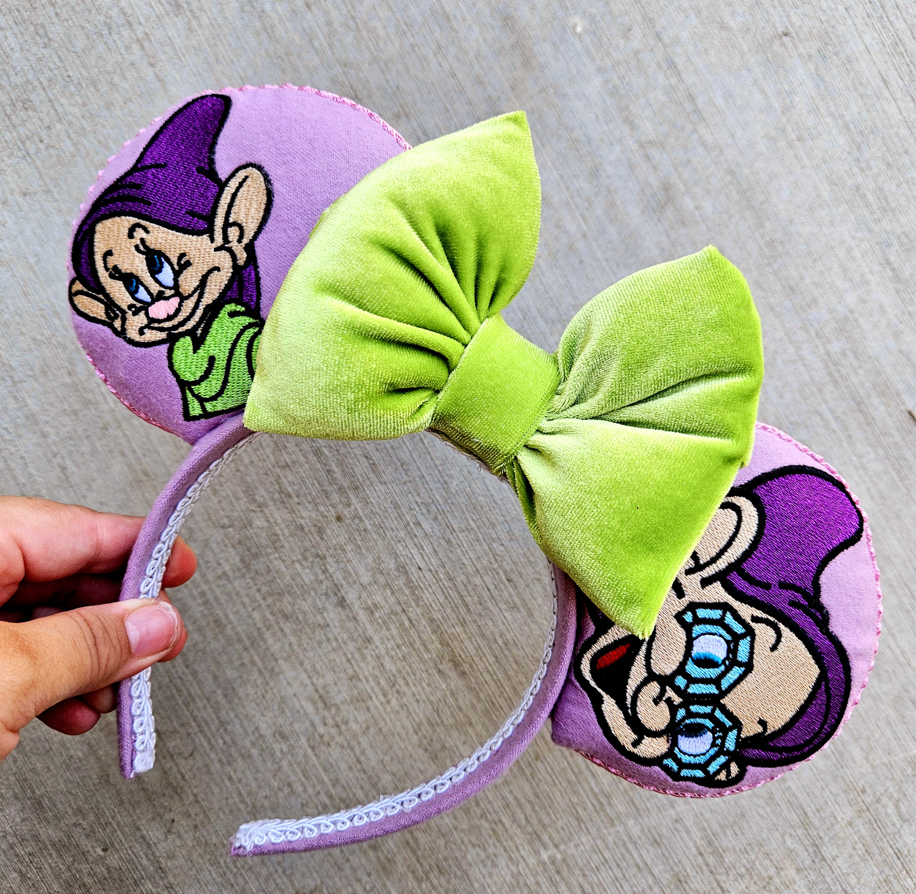 Dopey Embroidery Mouse Ears - Etsy