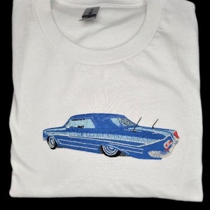 Embroidered Lowrider 1961 Chevy Convertible T-Shirt