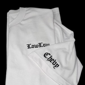 Embroidered LowLow/Chevy T-Shirt  Old English