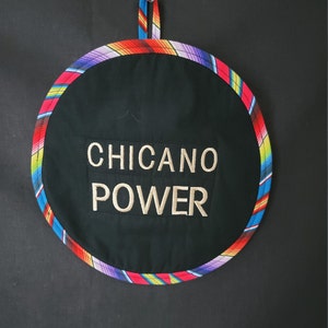 Tortilla Warmer Chicano Power Embroidered Tortillero