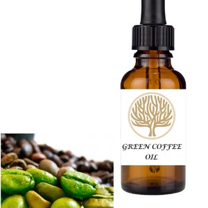 100% NATURAL Green Coffee Face and Body Oil Cold Pressed for Ageing Skin & Eczema - Face Serum - Facial Oil - Christmas Gift - Rejuvenating