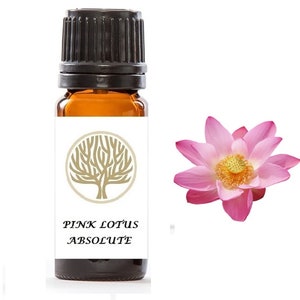 High quality 100% Pure Pink Lotus Absolute Oil - Use in massage oils & sprays. - Christmas Gift - Gift for Her