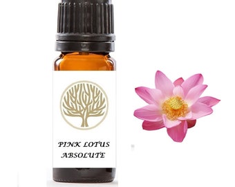 Olio assoluto di loto rosa puro al 100% di alta qualità - Da utilizzare in oli e spray da massaggio. - Regalo di Natale - Regalo per lei
