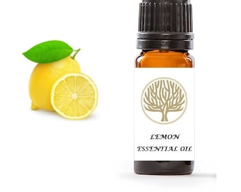 EkoFace Aromatherapy Premium 100% Olio Naturale di Limone Essenziale 10ml - Diffusori - Regalo di Natale - Stress & Anxiety Relief - Yoga