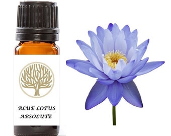 High quality 100% Pure Blue Lotus Absolute Oil - Use in massage oils & sprays. - Christmas Gift - Gift for Her