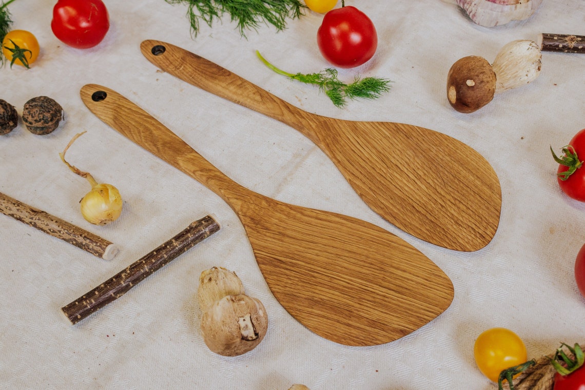 Handmade Wooden Spatula Oak Wood Spatula Cooking Spatula Etsy