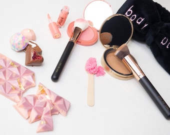 15 Piece Makeup Brush Set | Travel Makeup | Personalised Brushes | Makeup Brush Set | Vegan Makeup Brushes |Soft Fluffy Makeup Brushes