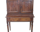 18th Century Italian Inlaid Walnut Secretaire