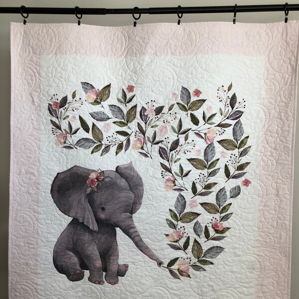 Elephant Baby Quilt Etsy