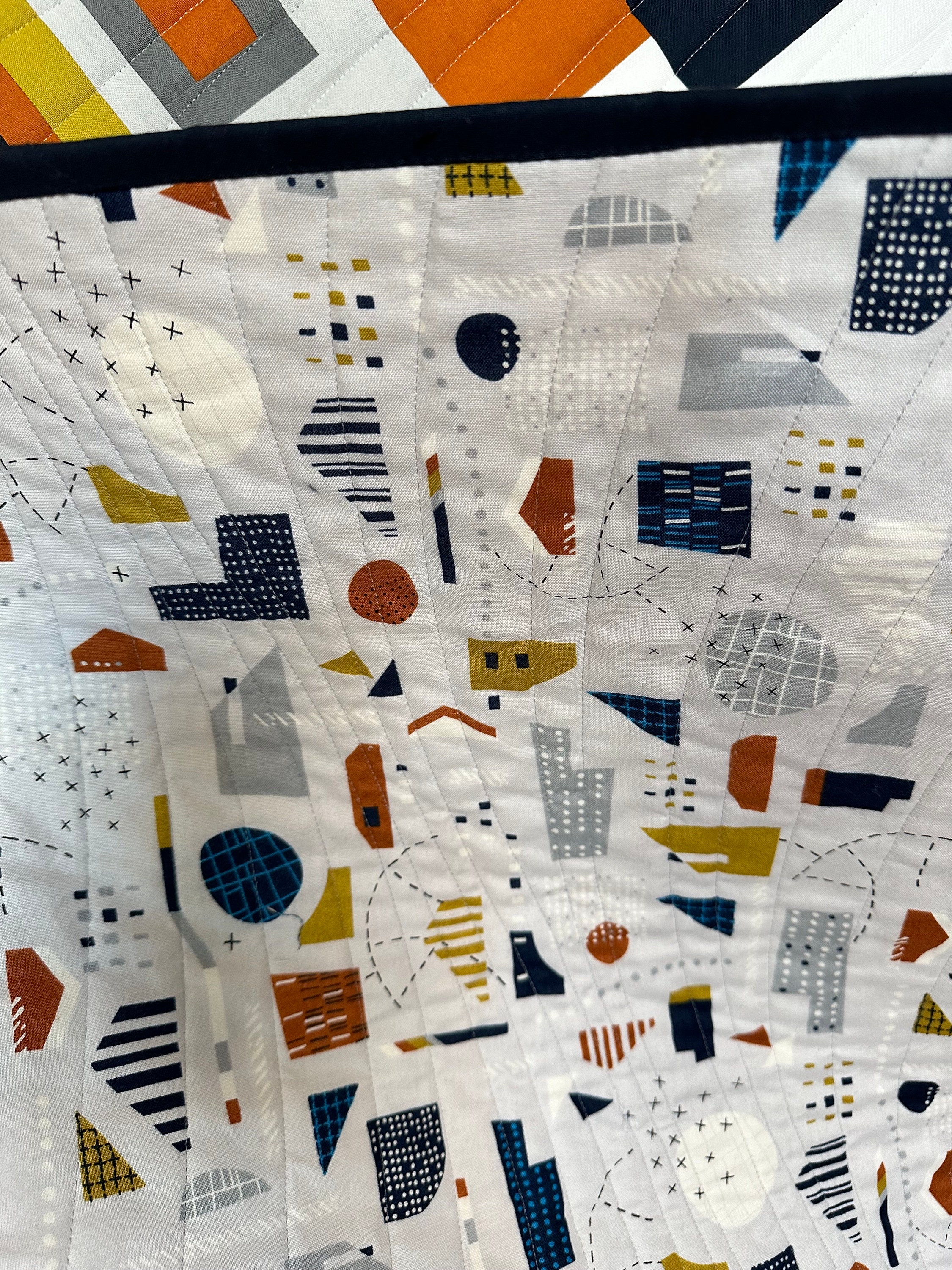Modern Geometric Improv Lap Quilt / Wall Hanging - Etsy