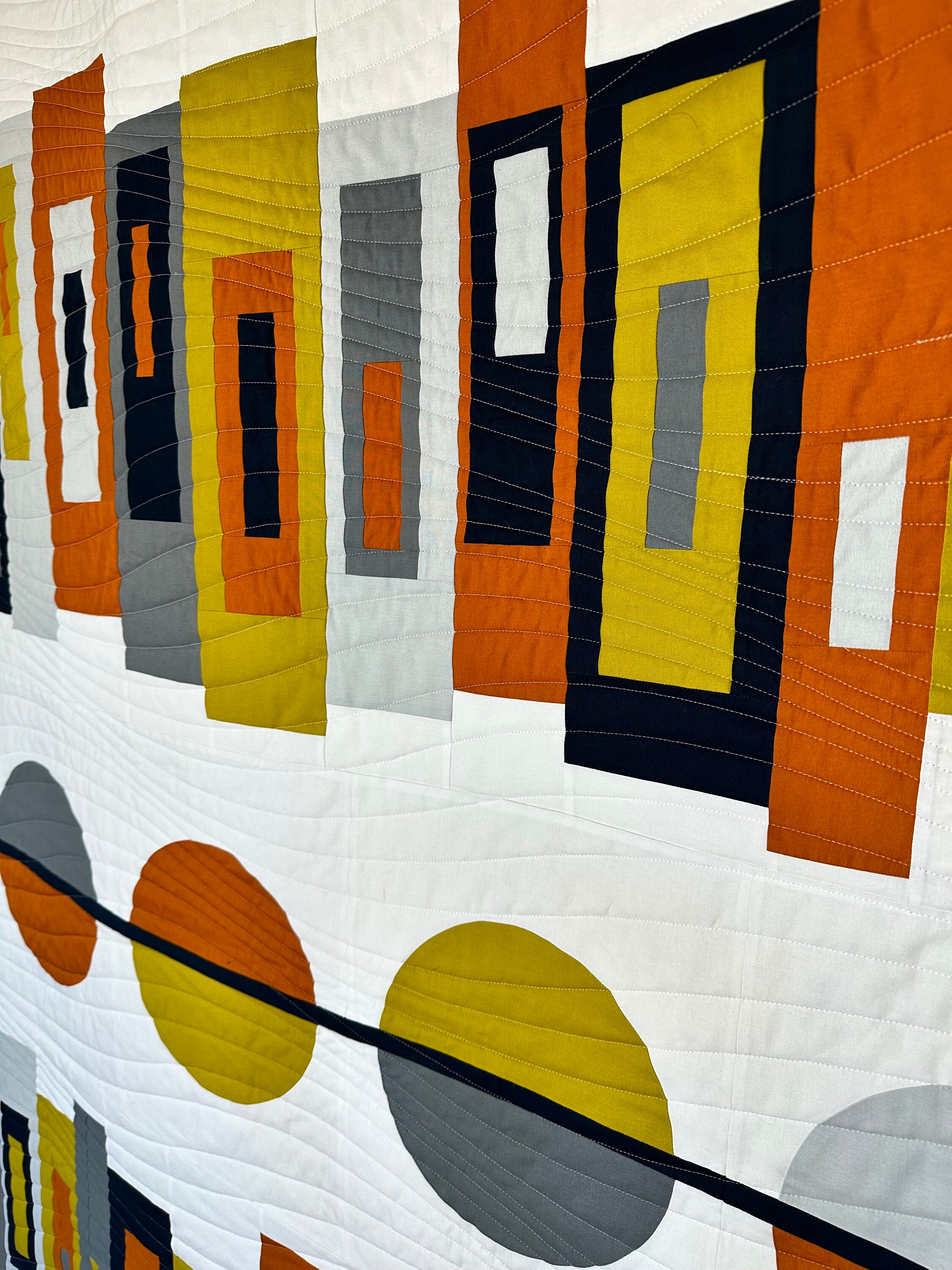 Modern Geometric Improv Lap Quilt / Wall Hanging - Etsy