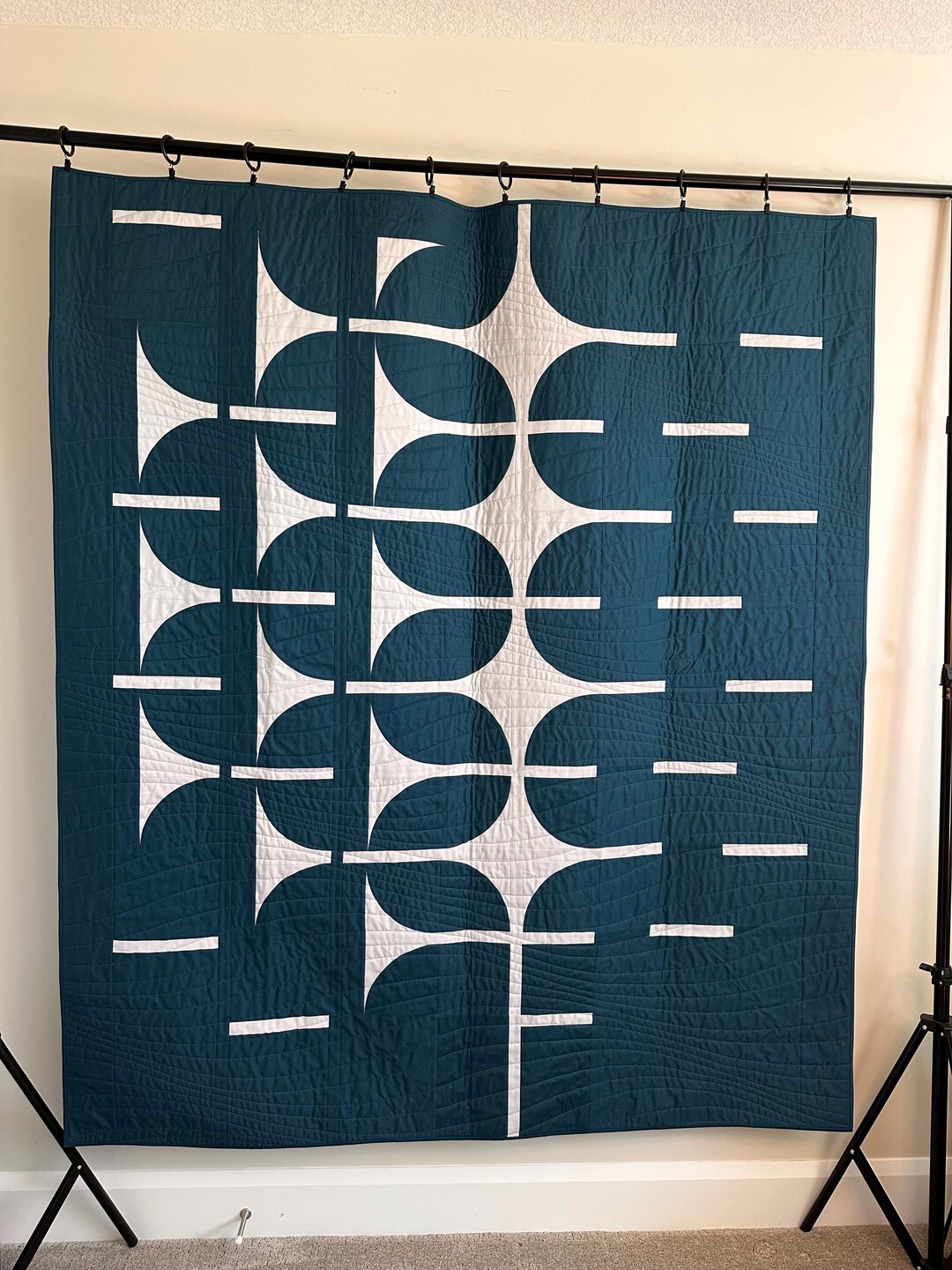 Modern Geometric Contemporary Lap / Throw Quilt or Bed Throw - Etsy