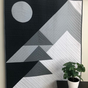 Modern Baby Quilt - Mountain Magic