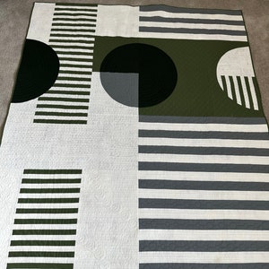 Modern Geometric Lap Quilt / Wall Hanging - Etsy