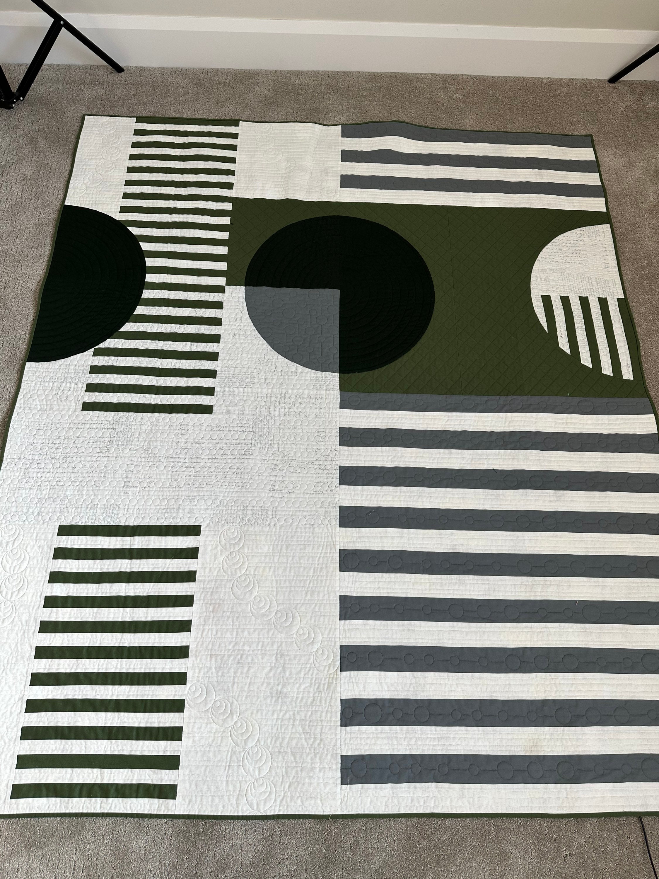 Modern Geometric Lap Quilt / Wall Hanging - Etsy