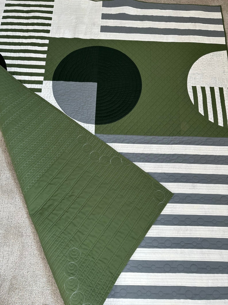 Modern Geometric Lap Quilt / Wall Hanging - Etsy