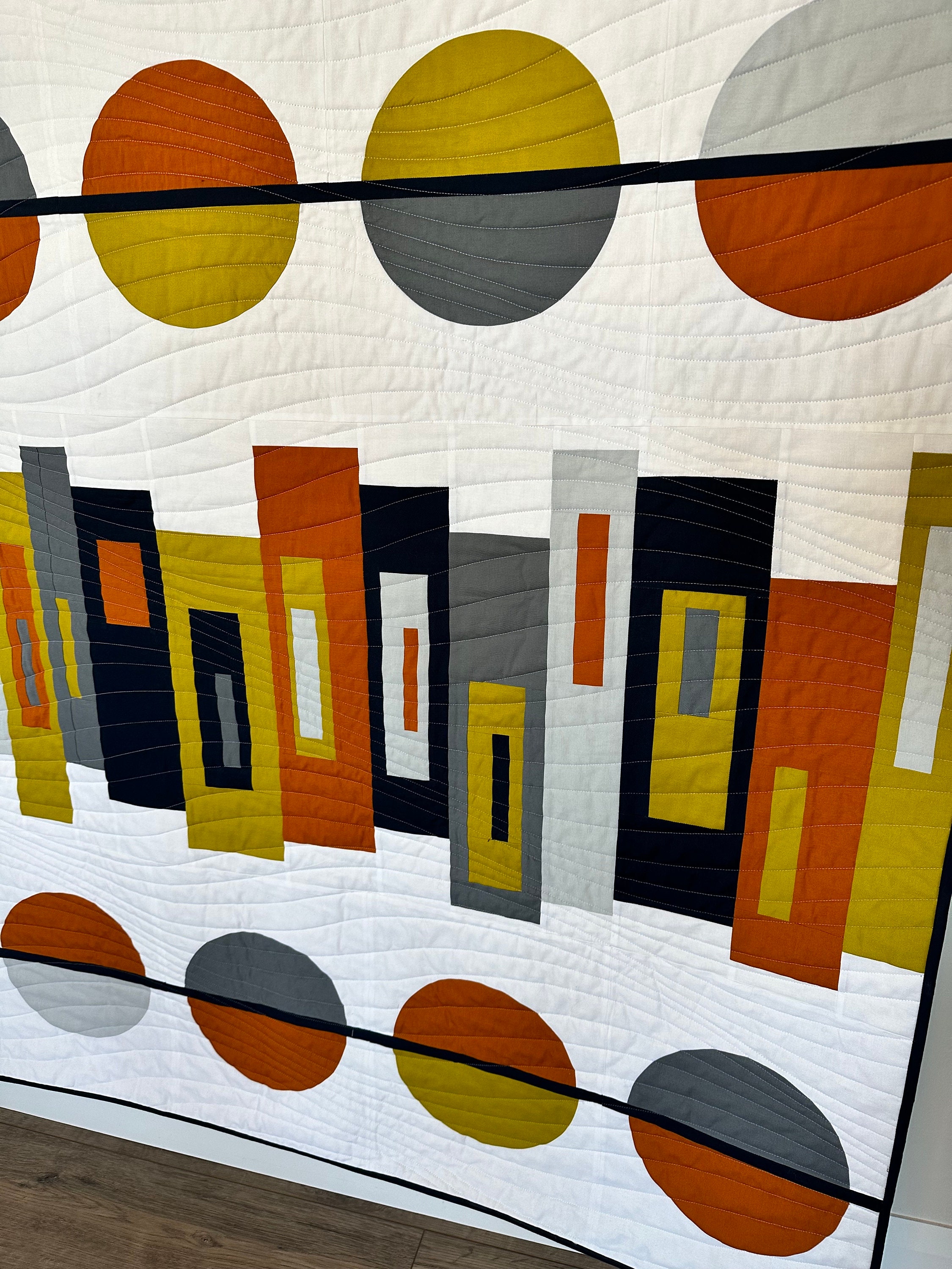 Modern Geometric Improv Lap Quilt / Wall Hanging - Etsy