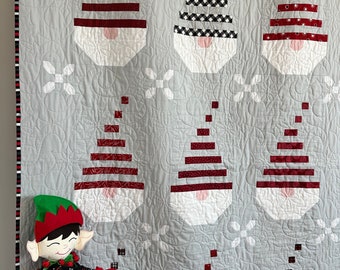 Modern Gnome Christmas Quilt