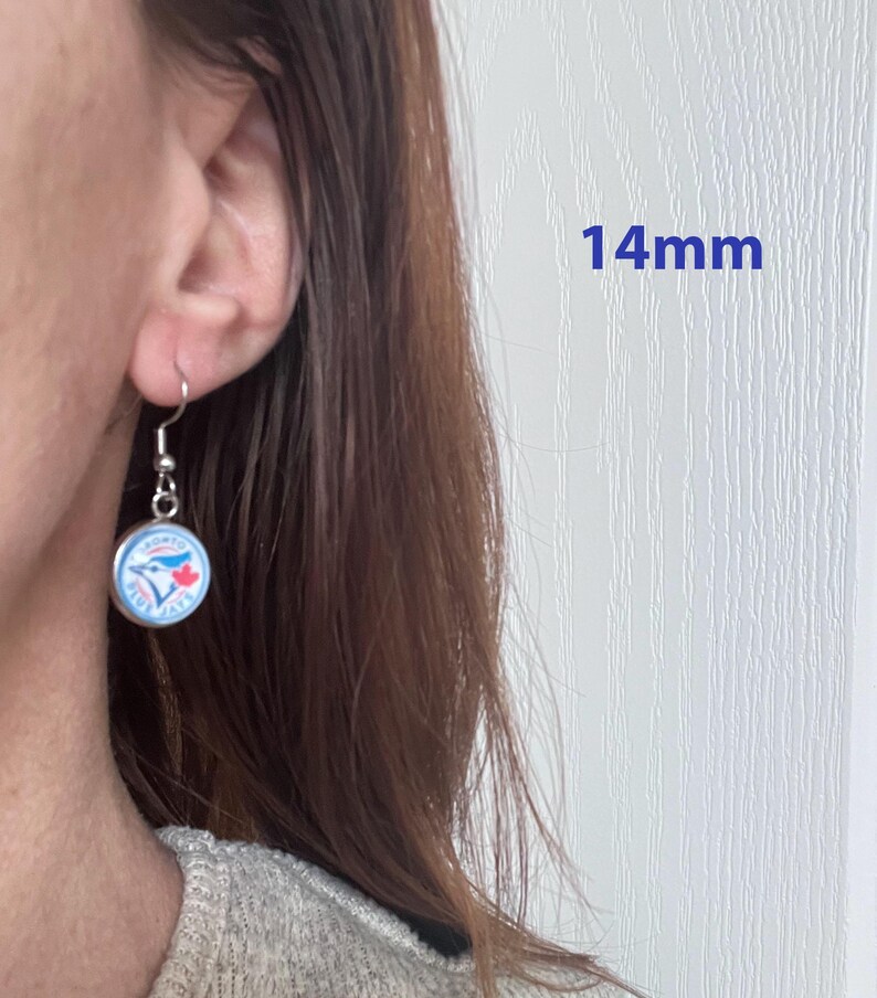 PWHL Earrings, Studs, Dangly, Toronto Sceptres, Frost, Fleet, Victoire, Charge Sirens, Goldeneyes, Torrent Hockey Earrings, Women's Hockey image 12