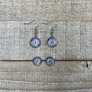 PWHL Earrings, Studs, Dangly, Toronto Sceptres, Frost, Fleet, Victoire, Charge Sirens, Goldeneyes, Torrent Hockey Earrings, Women's Hockey image 8