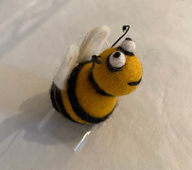 Felted Wool busy Bee Bob Ornament-felted-wool - Etsy