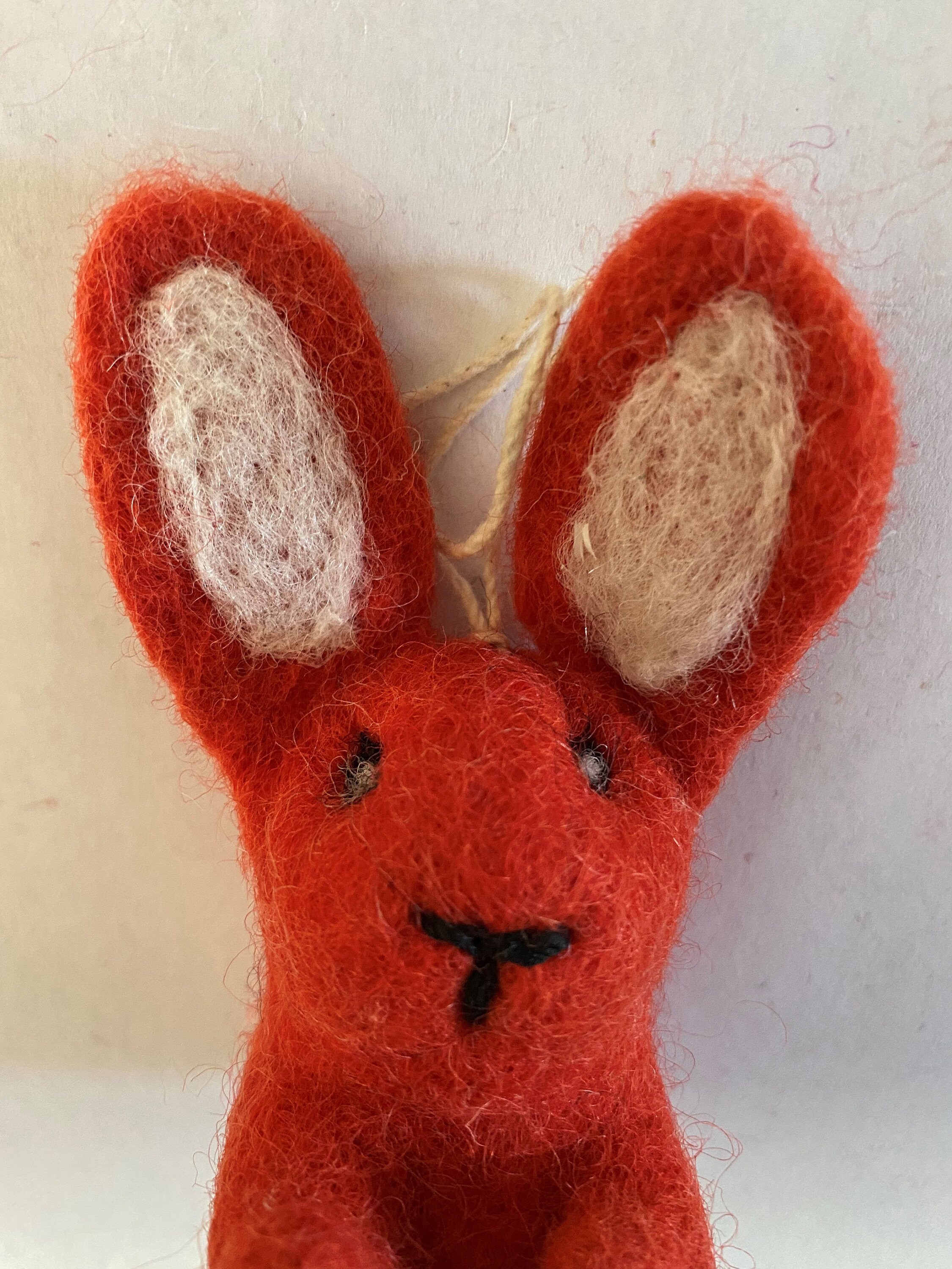 Felted Wool bunny Rabbit Swoosie Ornamentfelt Etsy