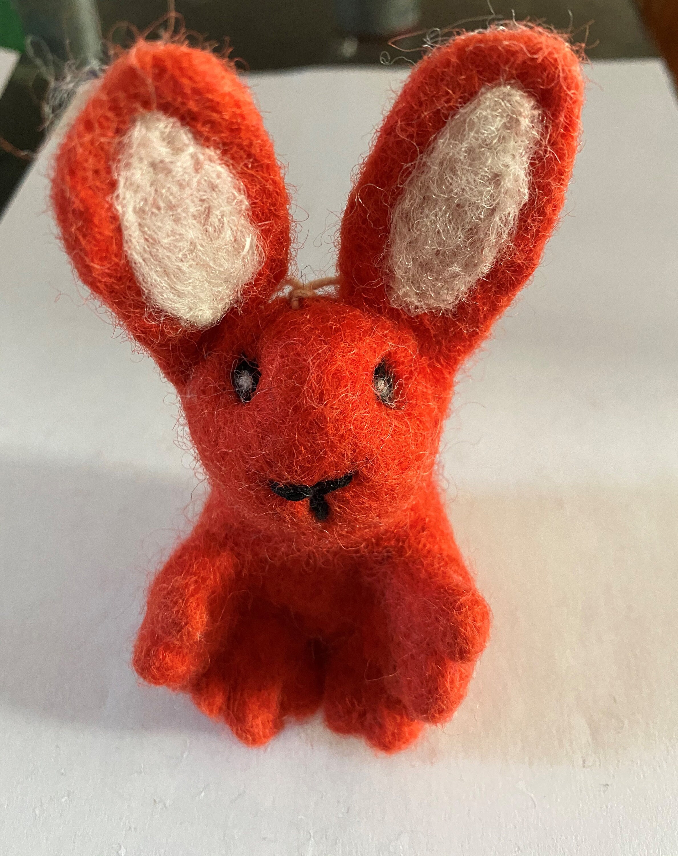 Felted Wool bunny Rabbit Swoosie Ornamentfelt Etsy