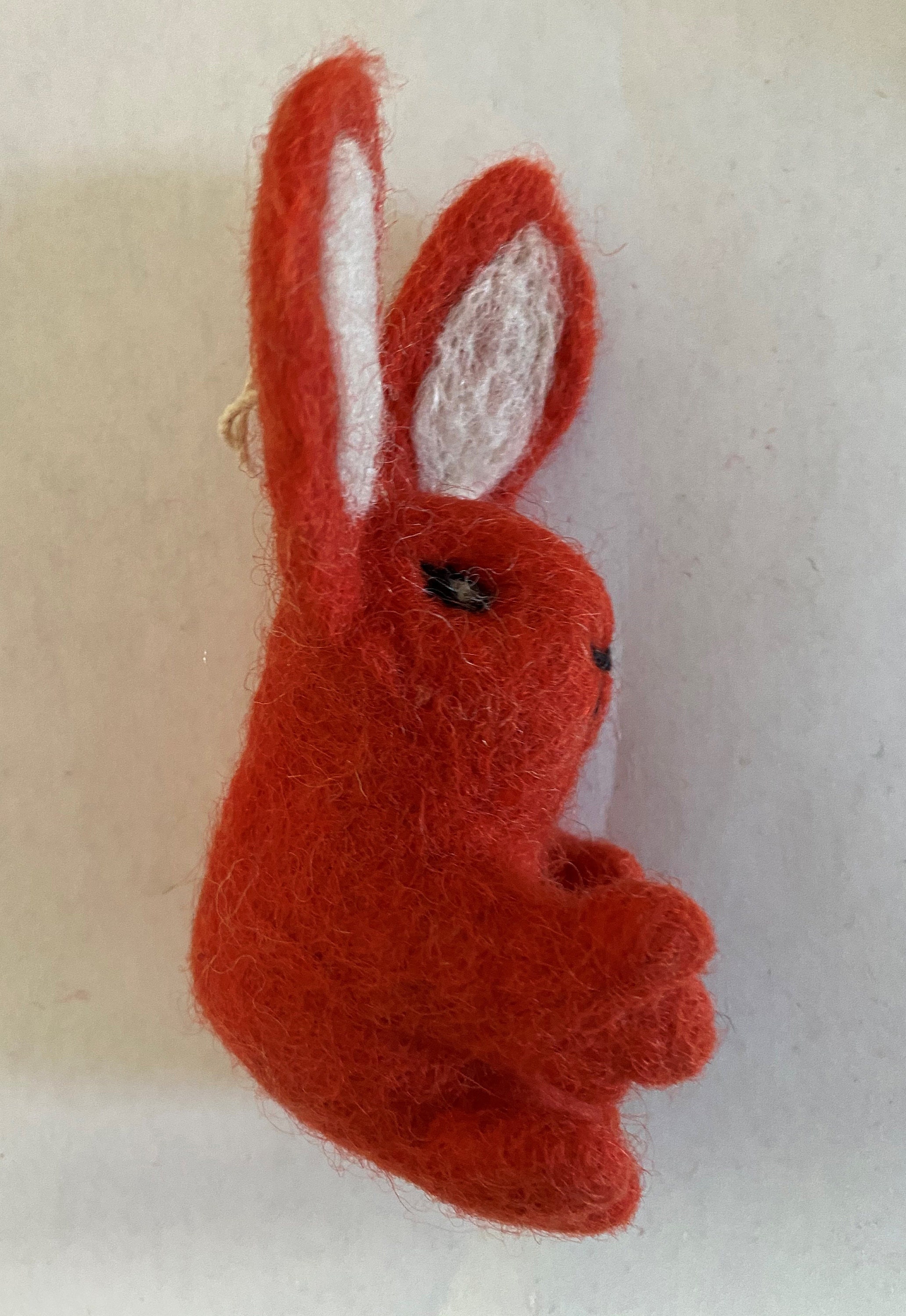 Felted Wool bunny Rabbit Swoosie Ornamentfelt Etsy