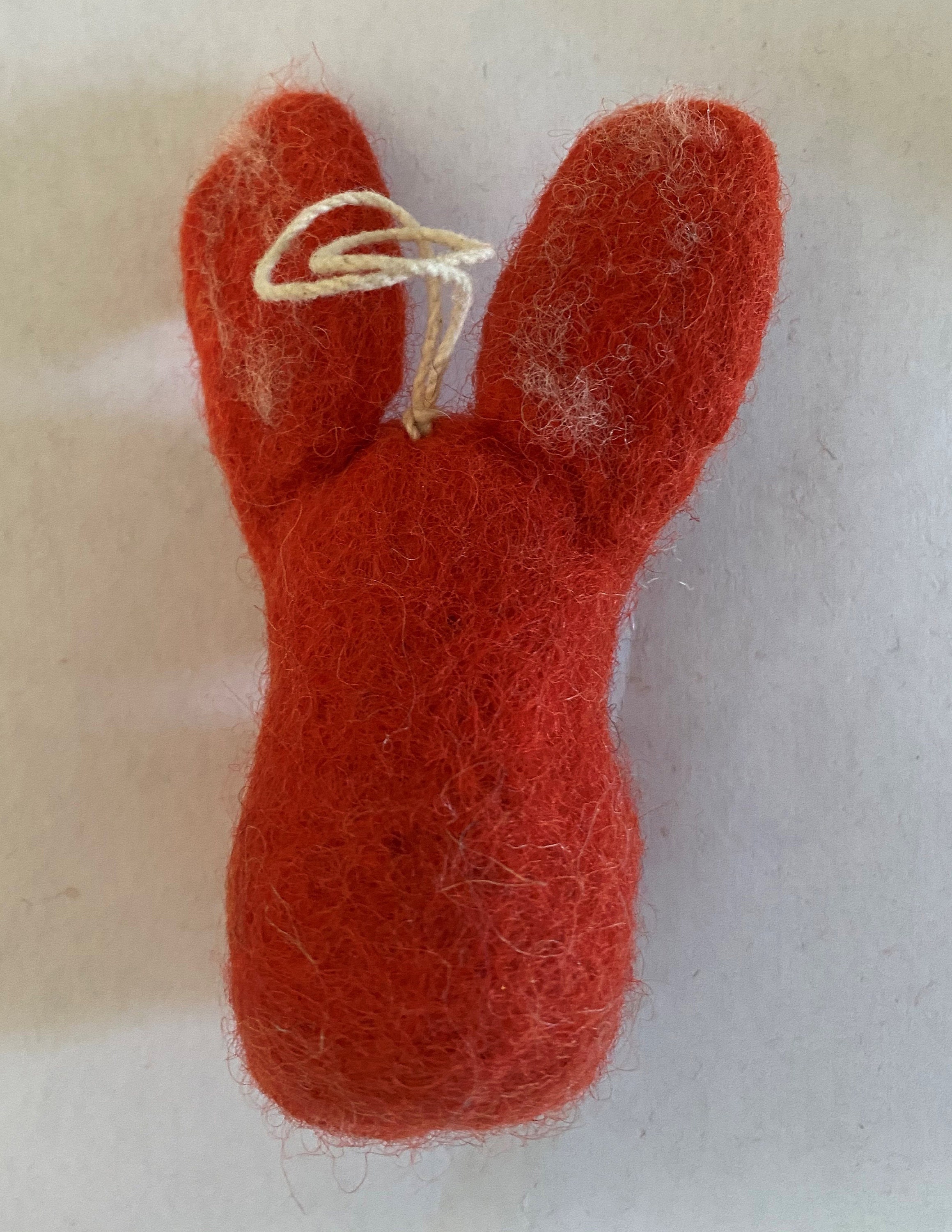 Felted Wool bunny Rabbit Swoosie Ornamentfelt Etsy