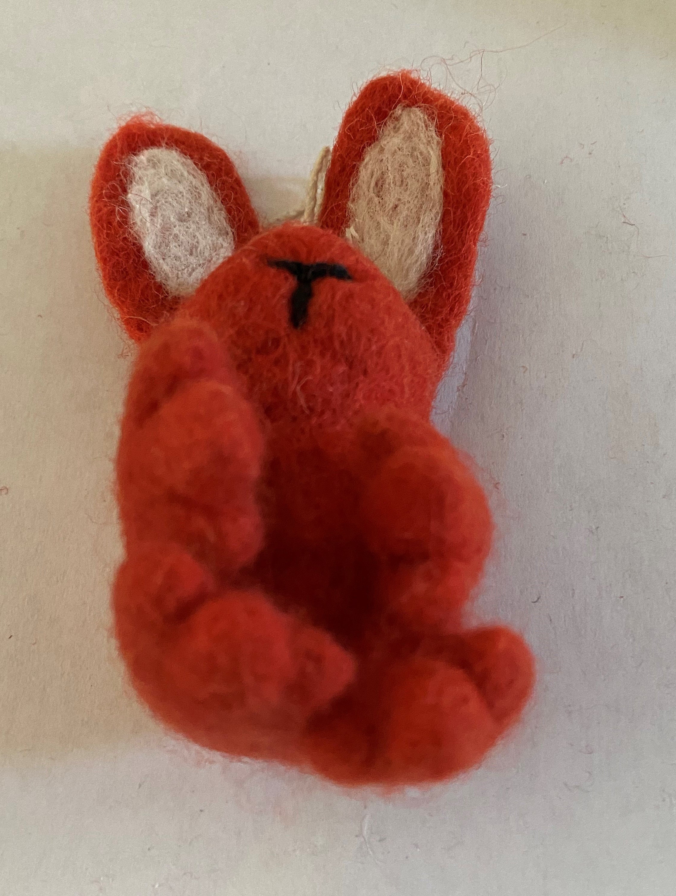 Felted Wool bunny Rabbit Swoosie Ornamentfelt Etsy