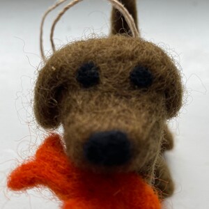 Felt Wool Beau the Salmon Fishing Chocolate Lab | Etsy