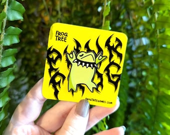 PUNK FROG! - 1.5" hard enamel pin