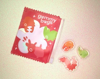 Lot d'aimants Gummy Bugs (x3) - Saint-Valentin 2025