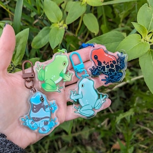 Frogscapes Series 3 - 2" Epoxy Acrylic Charm Keychain