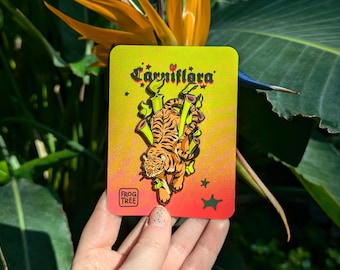 Tigre sarrasin - Épingle Carniflora Deluxe 3" en émail dur