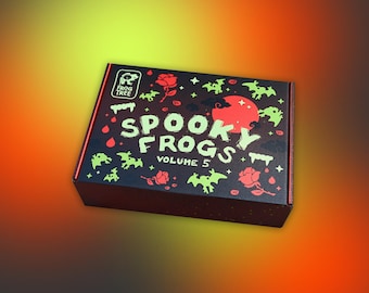 Spooky Frog Box Vol.5 - 13 Day Halloween Advent Calendar - enamel pins, stickers, stationery and more!