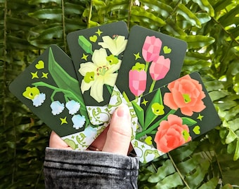 Notes d'amour bouquet de grenouilles x4 - Saint-Valentin 2026