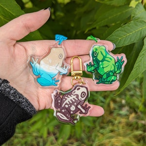 Frogscapes Series 2 - 2" Epoxy Acrylic Charm Keychain