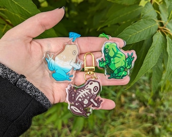 Frogscapes Series 2 - 2" Epoxy Acrylic Charm Keychain