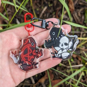 Frogscapes Series 5 - 2" Epoxy Acrylic Charm Keychain