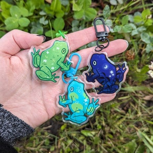 Frogscapes Series 1 - 2" Epoxy Acrylic Charm Keychain